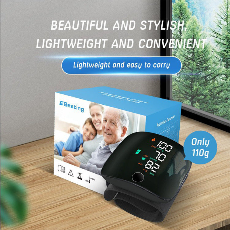 Medical-Grade Blood Pressure Monitor - 1-Button Use with Voice Guidance, Cloud Sync & Long Battery